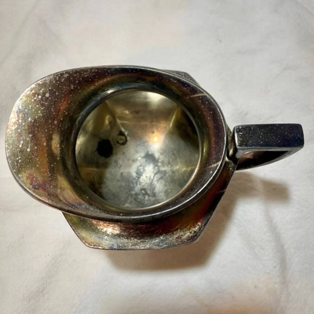 Antique Elegant Silver Creamer - Picture 3 of 3